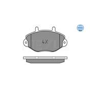 MEYLE 025 214 6918 Pastiglie freno Anteriore per