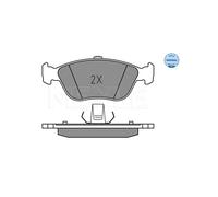 MEYLE Kit pastiglie freno, Freno a disco per VOLVO 025 214 9219