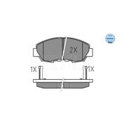 MEYLE 025 214 9918/W Pastiglie freno Anteriore per