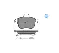 MEYLE 025 215 0717/W Kit pastiglie freni