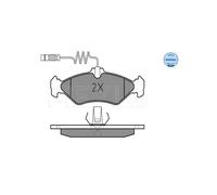 MEYLE 025 216 2117 Pastiglie freno Posteriore per