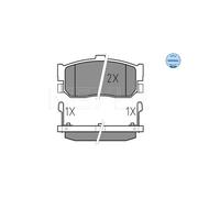 MEYLE 025 217 1316/W Pastiglie freno posteriore per Primera Almera Maxima 100 Su