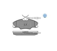 MEYLE 025 217 2419/W Pastiglie freno Anteriore per