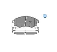MEYLE Pastiglie freno 025 217 2517/W Anteriore per Nissan Hyundai Kia