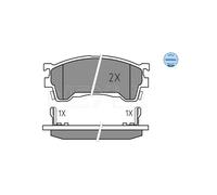MEYLE 025 217 5416/W Pastiglie freno Anteriore per