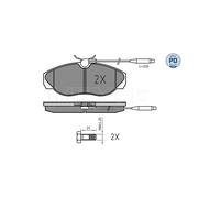 MEYLE 025 217 9719/PD Kit pastiglie freni