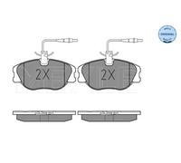 Meyle 025 218 0119/W Kit pastiglie freno, Freno a disco