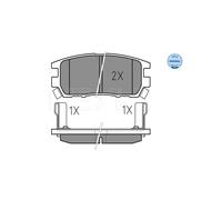 MEYLE 025 218 4014/W Pastiglie freno Posteriore per