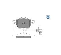 MEYLE 025 218 4919/PD Pastiglie freno anteriore per Alhambra Galaxy Sharan