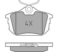 MEYLE 025 218 6115 Pastiglie freno Posteriore per