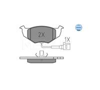 MEYLE 025 218 6817/W Kit pastiglie freno per SKODA FABIA I (6Y2), FABIA I Combi