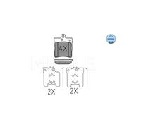 MEYLE 025 219 1915 Pastiglie freno Posteriore per Crossfire R170 W202 CL203 W208