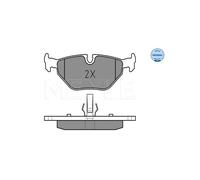 Meyle 025 219 3417 Kit pastiglie freno, Freno a disco