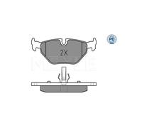 Meyle Pastiglie freno 025 219 3417/PD Posteriore - Kit per BMW, SAAB, Rover