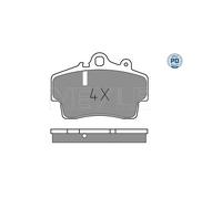 MEYLE 025 219 3716/PD Pastiglie freno Anteriore per