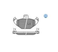 MEYLE 025 219 6514 Kit pastiglie freni