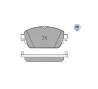 MEYLE Kit pastiglie freno, Freno a disco per MERCEDES-BENZ 025 220 3119/PD