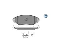 MEYLE 025 220 8718/PD Pastiglie freno anteriore per Vivaro NV300 Trafic Talento