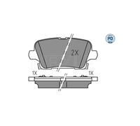 MEYLE 025 221 2317/PD Kit pastiglie freni