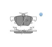MEYLE 025 221 5814 Kit pastiglie freni
