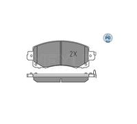 MEYLE Kit pastiglie freno, Freno a disco per SUBARU 025 222 0117/PD