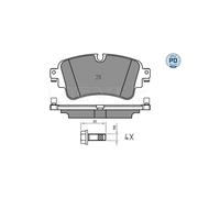 MEYLE Kit pastiglie freno, Freno a disco per AUDI VW 025 223 0817/PD