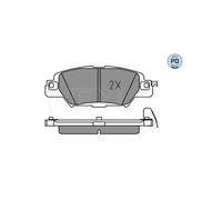 MEYLE 025 223 3214/PD Kit pastiglie freni