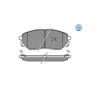 MEYLE Kit pastiglie freno, Freno a disco per HYUNDAI KIA 025 223 8017