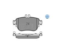 Meyle Kit pastiglie freni 025 224 3716 – assale posteriore per Mercedes-Benz Classe E