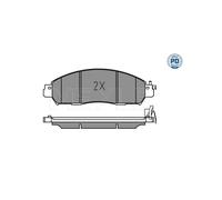 MEYLE 025 224 3917/PD Pastiglie freno anteriore per NP300 Alaskan Leaf NV200 Nav