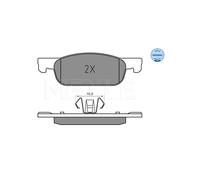 MEYLE 025 225 2517 Pastiglie freno Anteriore per