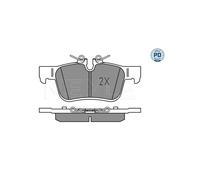 MEYLE 025 225 6816/PD Pastiglie freno Posteriore per S60 S90 V60 V90 XC60
