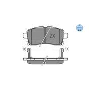 Meyle Kit pastiglie freno 025 228 5015 Freno a disco anteriore per Suzuki Ignis III