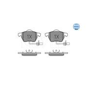 MEYLE 025 230 1820/W Pastiglie freno anteriore per A4 A6 Passat Exeo Superb