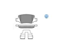MEYLE 025 231 3814 Pastiglie freno Posteriore per