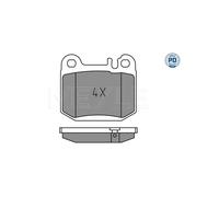 MEYLE Kit pastiglie freno, Freno a disco per MERCEDES-BENZ 025 231 5715/PD