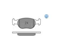 MEYLE Kit pastiglie freno, Freno a disco per FIAT LANCIA 025 231 8118