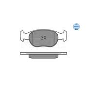 MEYLE Kit pastiglie freno 025 231 8118 – freno a disco assale anteriore per Fiat Lancia