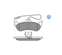 MEYLE 025 231 9017/W Pastiglie freno Posteriore per
