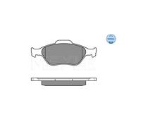 MEYLE 025 232 0217/W Pastiglie freno Anteriore per