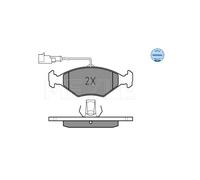 MEYLE 025 232 2018/W Pastiglie freno Anteriore per