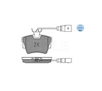 MEYLE 025 232 2416/W Pastiglie freno Posteriore per