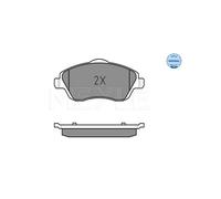 MEYLE 025 232 2517 Pastiglie freno Anteriore per