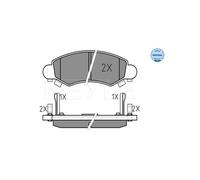 MEYLE Pastiglie freno anteriore 025 232 5316/W Kit per Agila Ignis Justy Opel Suzuki Subaru
