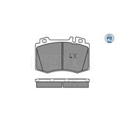 MEYLE 025 232 7117/PD Pastiglie freno Anteriore per