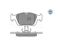 MEYLE 025 232 8717/PD Pastiglie freno Anteriore per