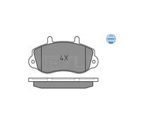 MEYLE 025 233 0218 Kit pastiglie freni