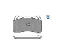 Pastiglie freno Assale anteriore 025 233 2516/PD MEYLE per MITSUBISHI HYUNDAI