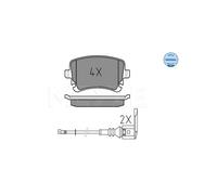 MEYLE 025 233 2617/W Pastiglie freno Posteriore per