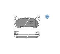 MEYLE 025 233 8713/W Pastiglie freno Posteriore per